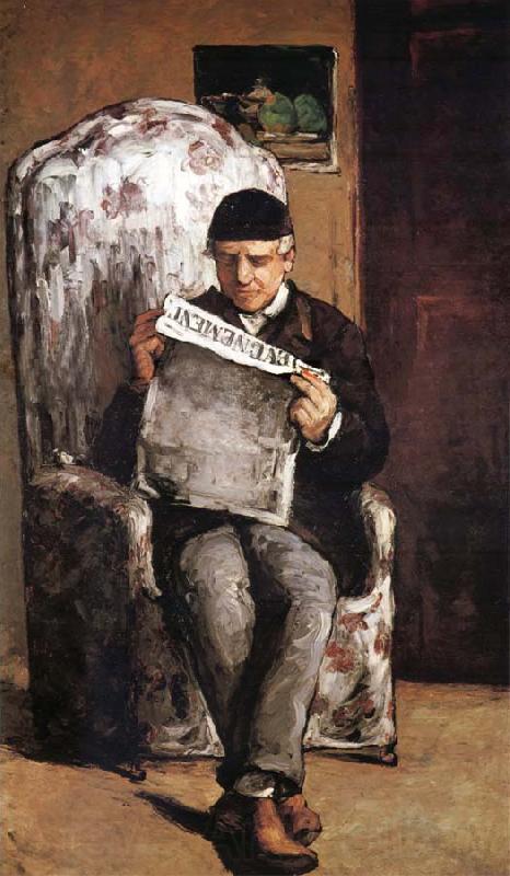 Paul Cezanne Portrait du Pere de l-Artiste Norge oil painting art